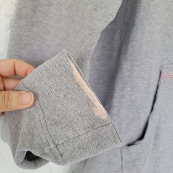 Patagonia Hoodie Sweatshirt Gray Women Size M Organic Cotton Kangaroo Pocket - Picture 10 of 12